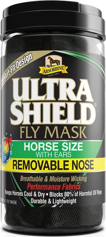 Absorbine Horse Fly Mask W/Ears & Removable Nose