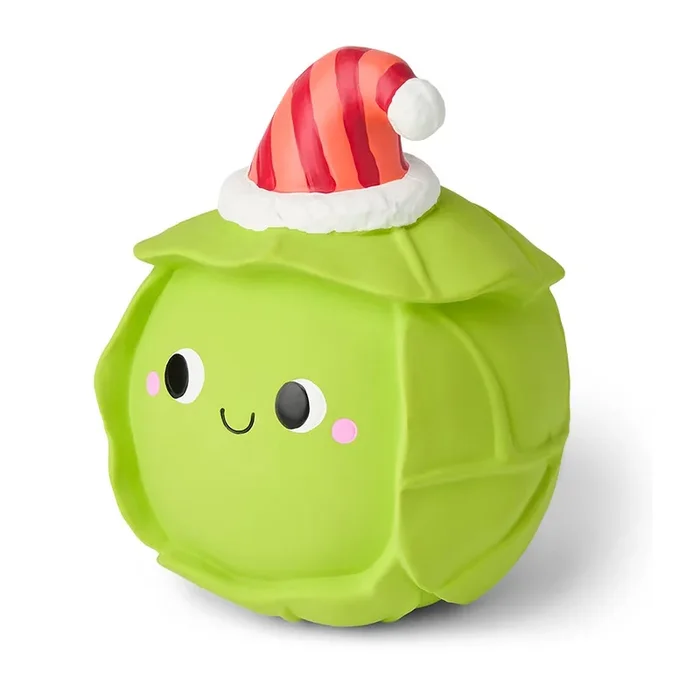 Pets at Home Christmas Honkin’ Russell Brussel Sprout Latex Squeaky Dog Toy