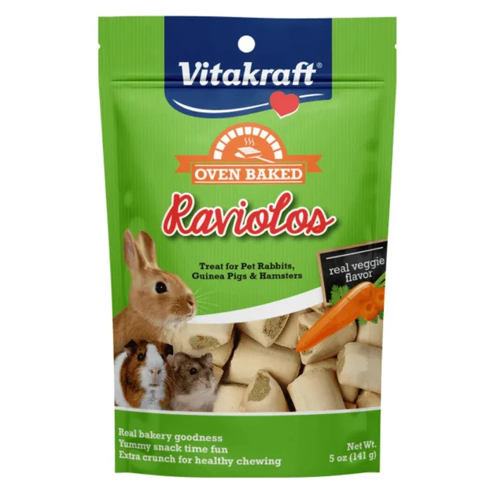 Rabbit/ Guinea Pig/ Hamster Treat – Oven Baked Raviolos – 5 oz