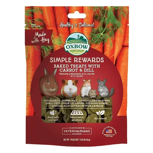 Simple Rewards – Small Animal Treat – Baked with Carrot & Dill – 2 oz