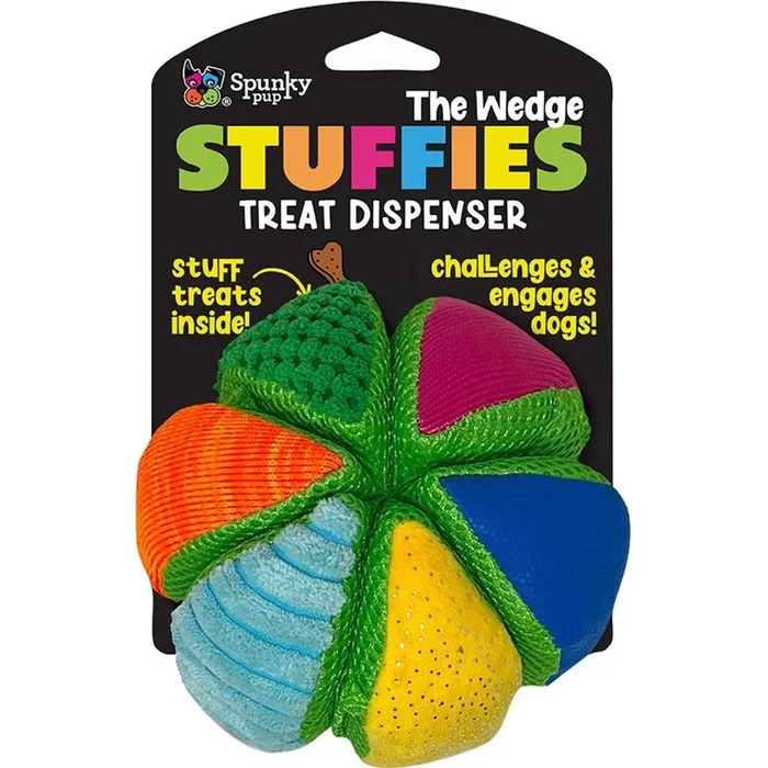 Spunkypup Stuffies Plush Treat-Dispenser Wedge
