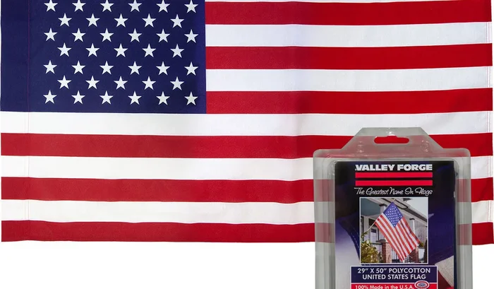 Vff Printed Polycotton Sentinel Us Banner Flag