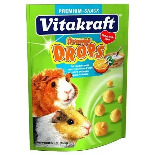 Vitakraft Drops w/Orange Treat for Guinea Pigs 1ea/5.3 oz